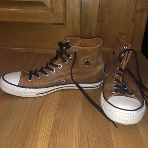 Converse Allstar Brown Leather Hightops